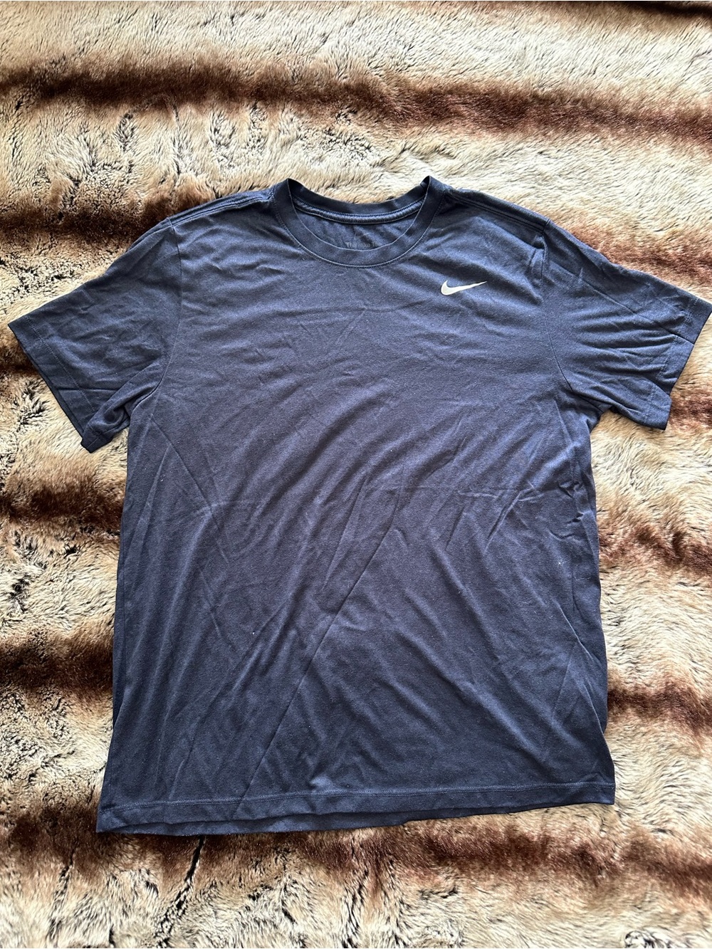 Nike Men's Dark Navy Short-Sleeve Crew Tee